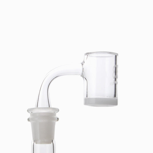 14MM 90° BANGER GLASS ATTACHMENT- Premium borosilicate glass smoking accessories from Calibear Glass. Ideal for dabbing, providing smooth hits and durability. Shop high-quality dab rigs, water pipes, bongs, erig glasses and glass smoking accessories at Ca
