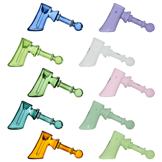 AXE - SHAPED GLASS PIPE