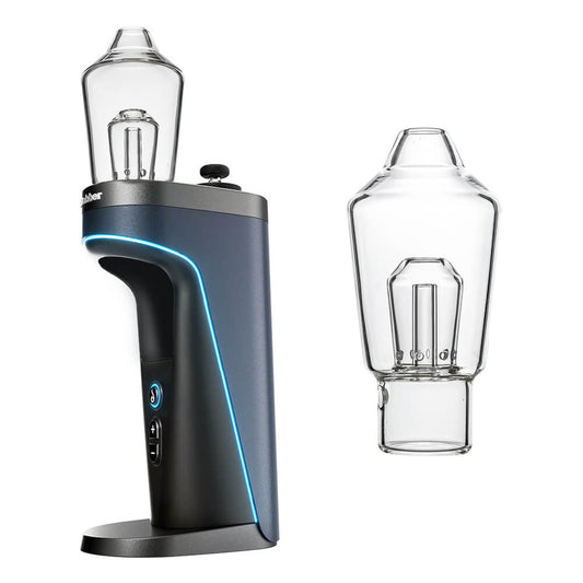 CALIBEAR straight percolator glass attachment for Dr Dabber Switch 2 with vertical filtration system