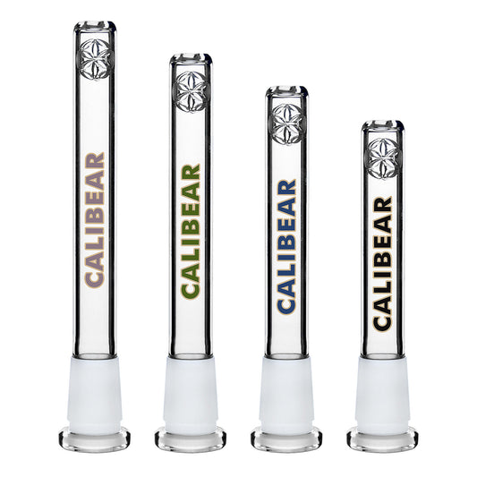 Calibear Premium Seed of Life Perc Glass Downstem high-grade borosilicate glass downstem for water pipes