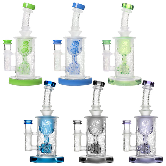 SANDBLASTED TORUS-V2- Premium borosilicate glass dab rig from Calibear Glass. Ideal for dabbing, providing smooth hits and durability. Shop high-quality dab rigs, water pipes, bongs, erig glasses and glass smoking accessories at Calibear Glass. Elevate your smoking experience with a durable and stylish glass dab rig. Free shipping on all orders