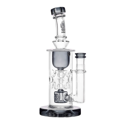 Calibear Straight Fab Torus Dab Rig with Green Accents and Seed of Life Perc.