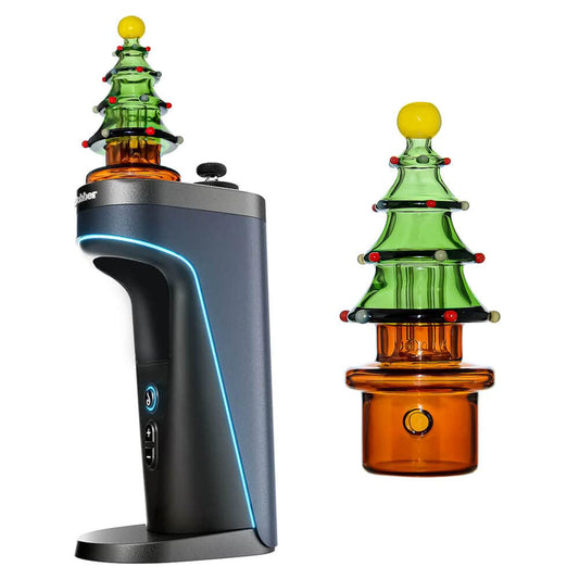 CHRISTMAS TREE GLASS TOP ATTACHMENT FOR DR.DABBER SWITCH 2- Premium dr. dabber glass attachment from Calibear Glass. Ideal for dabbing, providing smooth hits and durability. Shop high-quality dab rigs, water pipes, bongs, erig glasses and glass smoking ac