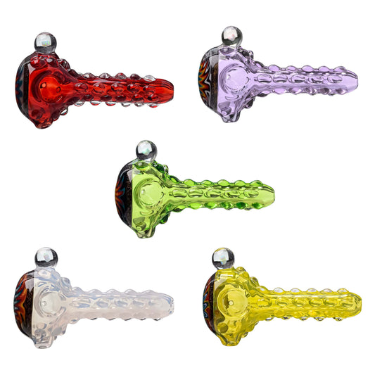 WIG WAG HAND PIPE WITH OPAL INLAY- Premium borosilicate glass hand pipe from Calibear Glass. Ideal for dabbing, providing smooth hits and durability. Shop high-quality dab rigs, water pipes, bongs, erig glasses and glass smoking accessories at Calibear Glass. Elevate your smoking experience with a durable and stylish glass dab rig. Free shipping on all orders