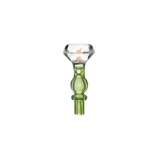 DIAMOND FACET OPAL JOYSTICK CARB CAP FOR DR.DABBER SWITCH 2- Premium borosilicate glass smoking accessories from Calibear Glass. Ideal for dabbing, providing smooth hits and durability. Shop high-quality dab rigs, water pipes, bongs, erig glasses and glas