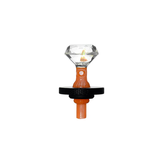 Calibear Diamond Facet Opal Joystick Carb Cap For Dr. Dabber Switch 2 Handcrafted Borosilicate Glass Gallery showcase view 6 highlighting functional glass details for Dr. Dabber Switch 2