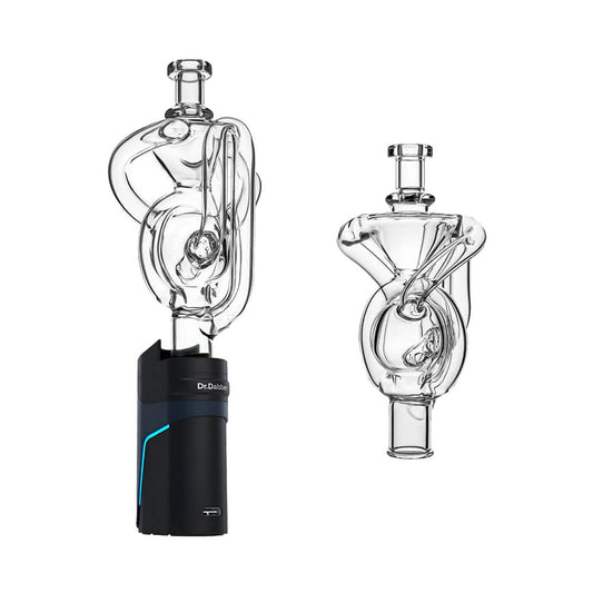 Calibear Ghost 2 Orb Recycler glass mouthpiece for Dr Dabber Switch 2 spherical recycler water filtration attachment