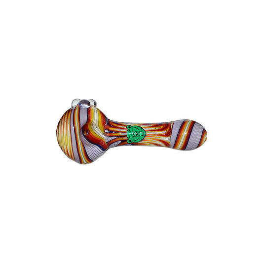 EXTENDED WIGWAG SPOON PIPE WITH BEAR EMBLEM