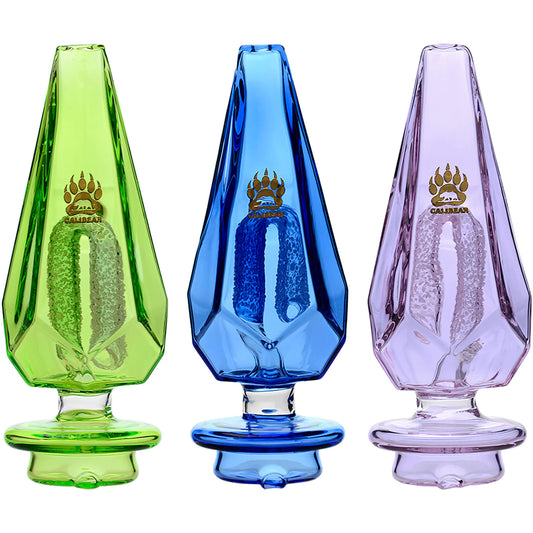 FULLY COLORED FANCY HEXAGON GUMMY PERC GLASS ATTACHMENT ENCASED WITH OPAL FOR FOCUS V CARTA ERIG