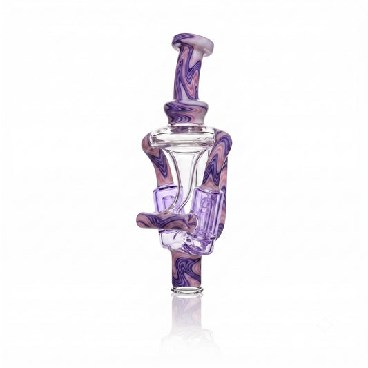Custom Dual Jet Recycler Glass Mouthpiece for Dr. Dabber Ghost 2