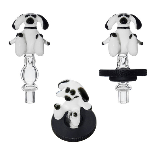 HANDMADE DOG GLASS CARB CAP FOR DR.DABBER SWITCH 2