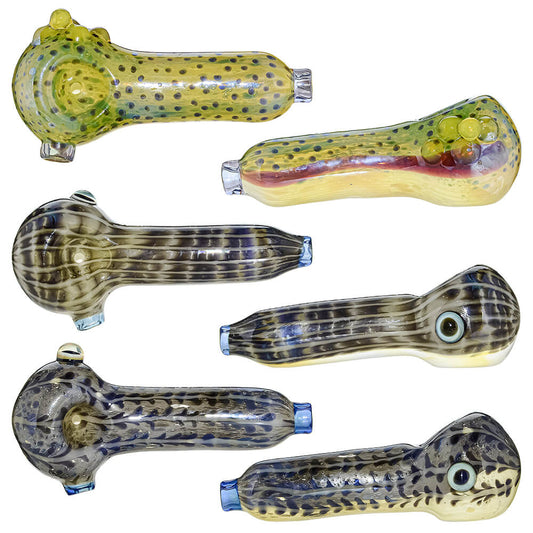 HANDMADE GLASS FISH SPOON PIPE