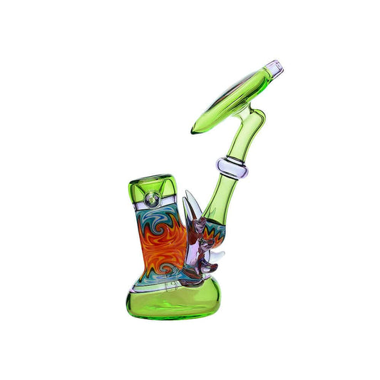calibear HEADY WIGWAG BUBBLER-Premium borosilicate glass hand pipe from Calibear Glass. Ideal for dabbing, providing smooth hits and durability. Shop high-quality dab rigs, water pipes, bongs, erig glasses and glass smoking accessories at Calibear Glass. Elevate your smoking experience with a durable and stylish glass dab rig. Free shipping on all orders