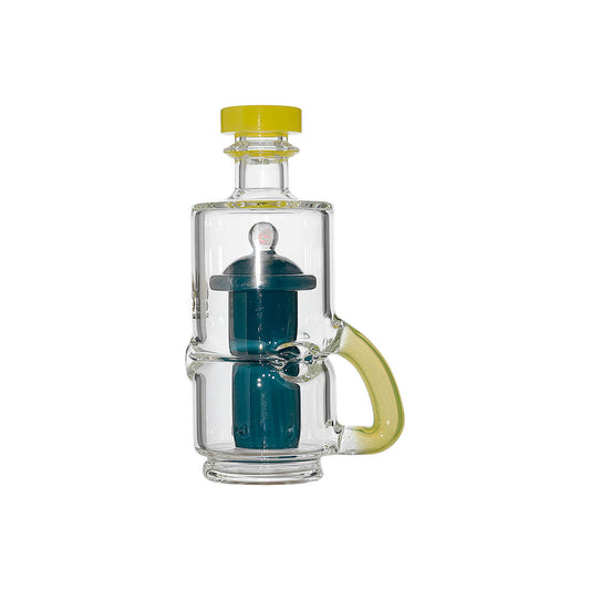 MINI FRENCH PRESS RECYCLER RIG GLASS ATTACHMENT FOR PUFFCO OG&PEAK- Premium puffco glass attachment from Calibear Glass. Ideal for dabbing, providing smooth hits and durability. Shop high-quality dab rigs, water pipes, bongs, erig glasses and glass smokin