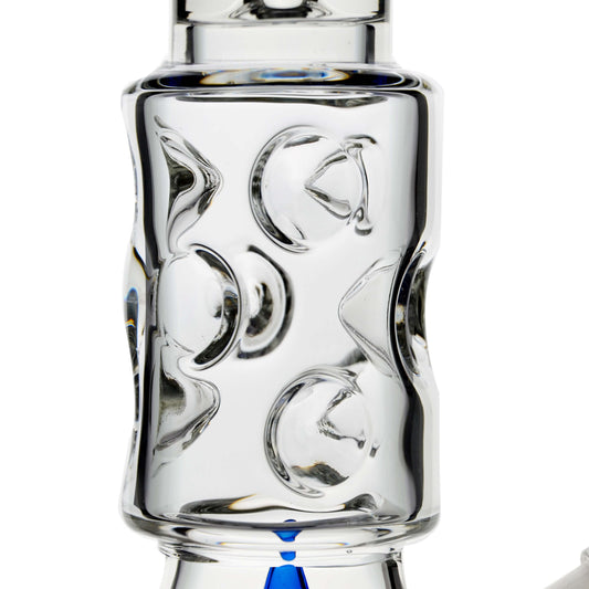 PREMIUM COLOR-ACCENTED BEAKER RIG WITH DEEP SANDBLASTED LUNAR DESIGN Water Pipe Calibear