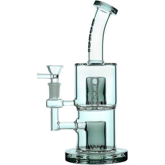 POPULAR DAB RIGS WITH DOUBLE-LAYER PERC.- Premium borosilicate glass dab rig from Calibear Glass. Ideal for dabbing, providing smooth hits and durability. Shop high-quality dab rigs, water pipes, bongs, erig glasses and glass smoking accessories at Calibear Glass. Elevate your smoking experience with a durable and stylish glass dab rig. Free shipping on all orders.