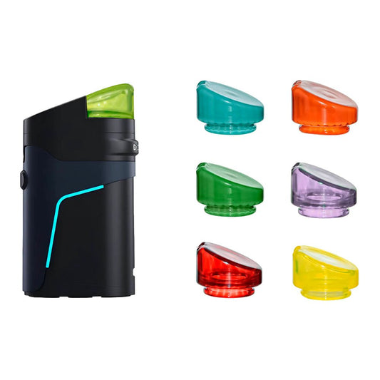 A variety of CaliBear premium US color glass mouthpiece replacements for Dr. Dabber Ghost 2 vaporizers.