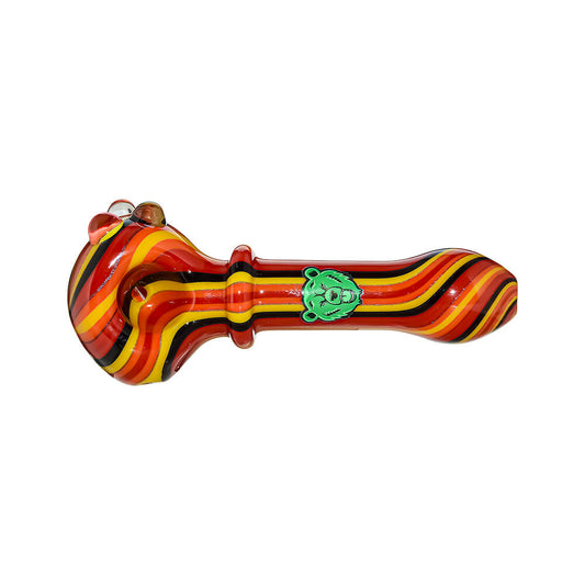 RAINBOW STORM HAND PIPE SERIES- Premium borosilicate glass hand pipe from Calibear Glass. Ideal for dabbing, providing smooth hits and durability. Shop high-quality dab rigs, water pipes, bongs, erig glasses and glass smoking accessories at Calibear Glass. Elevate your smoking experience with a durable and stylish glass dab rig. Free shipping on all orders.