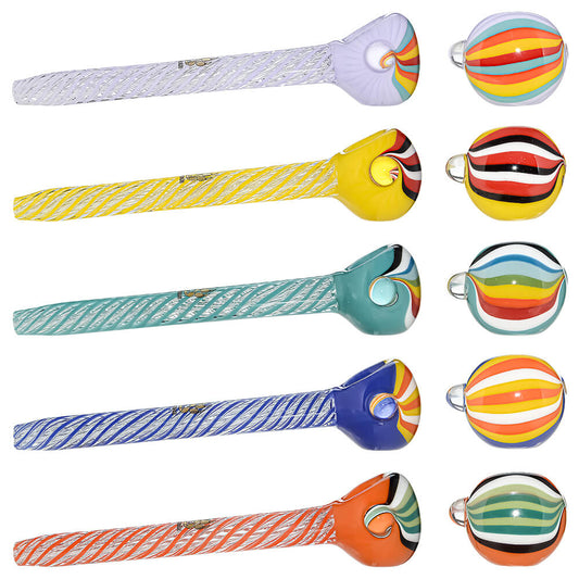 SPIRAL STRIPE LONG SPOON PIPE SERIES