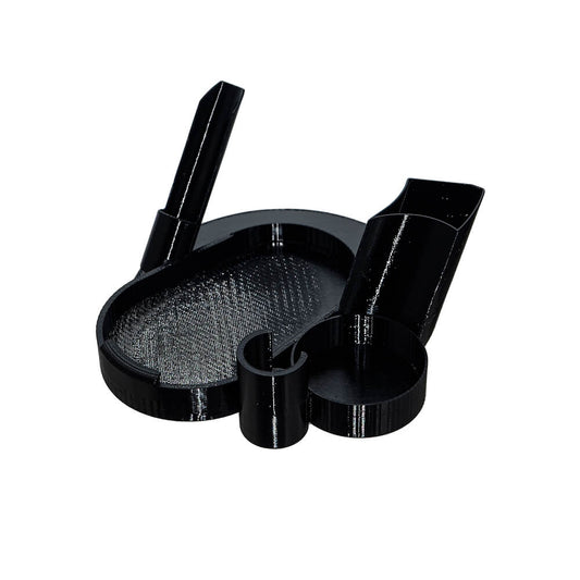 Dr. Dabber Switch 2 Dab Tool Base Tray by Calibear Glass - All-in-one organizer with dedicated slots for dab tool, carb cap, and accessories, custom fit for Switch 2.