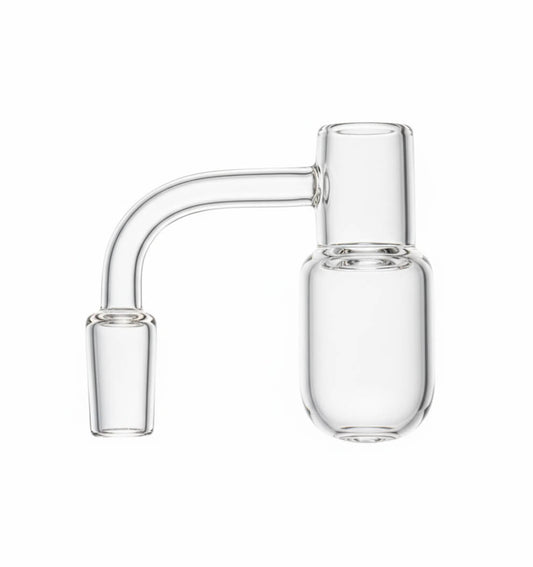 THICK BOTTOM ROUND BUCKET QUARTZ BANGER- Premium borosilicate glass smoking accessories from Calibear Glass. Ideal for dabbing, providing smooth hits and durability. Shop high-quality dab rigs, water pipes, bongs, erig glasses and glass smoking accessories at Calibear Glass. Elevate your smoking experience with a durable and stylish glass dab rig. Free shipping on all orders.