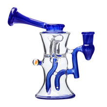 Load image into Gallery viewer, 6.5 Inch Hand Crafted US COLOR Water Pipe with Opal/MINI Recycler Dab Rig DAB RIG Calibear 6.5 Inch Hand Crafted US COLOR Water Pipe with Opal/MINI Recycler Dab Rig DAB RIG Calibear 6.5 Inch Hand Crafted US COLOR Water Pipe with Opal/MINI Recycler Dab Rig DAB RIG Calibear 