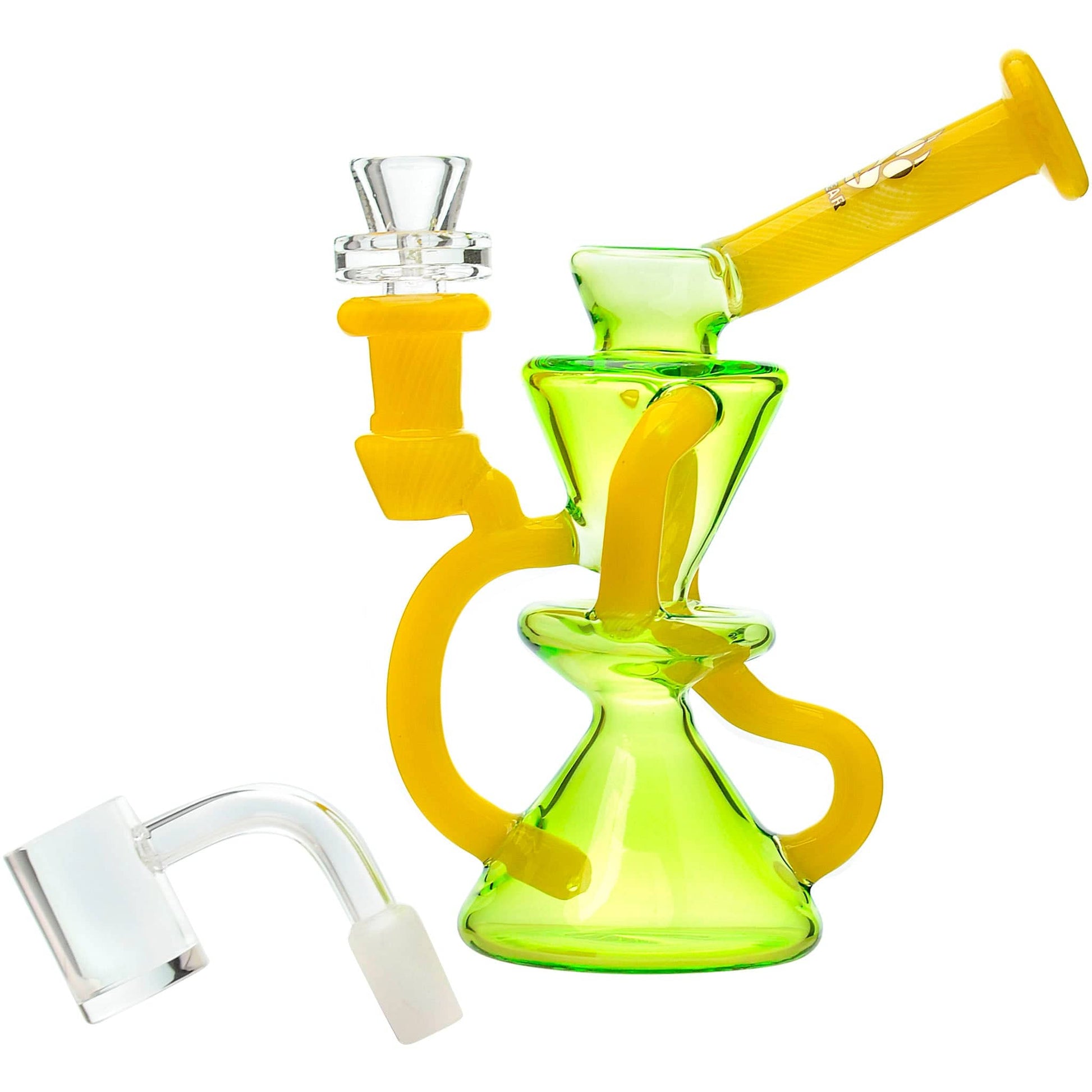 6.6 Inch Hand Crafted US COLOR  Dab Rig with Opal DAB RIG Calibear 