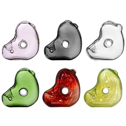 ABSTRACT HANDMADE GLASS HAND PIPE