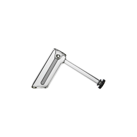 CALIBEAR ANGLED HAND PIPE- Premium borosilicate glass hand pipe from Calibear Glass. Ideal for dabbing, providing smooth hits and durability. Shop high-quality dab rigs, water pipes, bongs, erig glasses and glass smoking accessories at Calibear Glass. Elevate your smoking experience with a durable and stylish glass dab rig. Free shipping on all orders.
