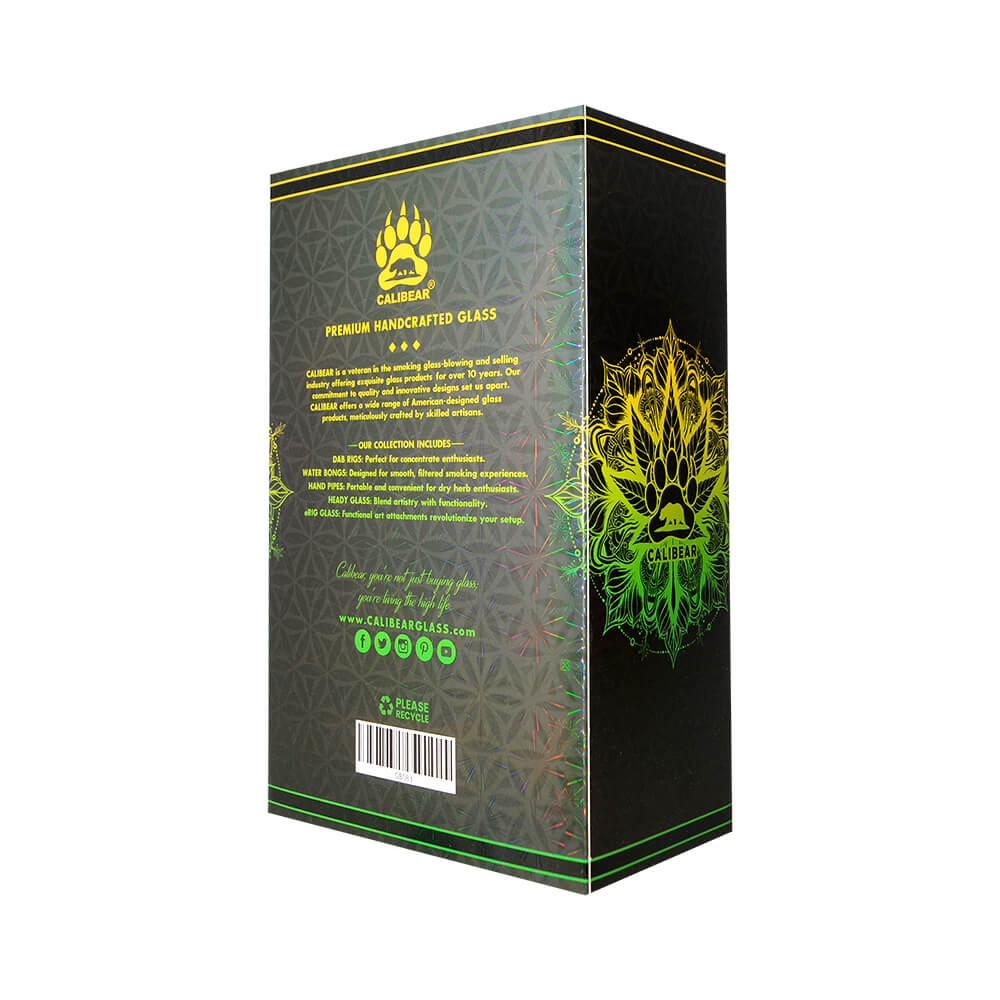 CALIBEAR COLORFLOW RECYCLER DAB RIG- Premium borosilicate glass dab rig from Calibear Glass. Ideal for dabbing, providing smooth hits and durability. Shop high-quality dab rigs, water pipes, bongs, erig glasses and glass smoking accessories at Calibear Glass. Elevate your smoking experience with a durable and stylish glass dab rig. Free shipping on all orders.