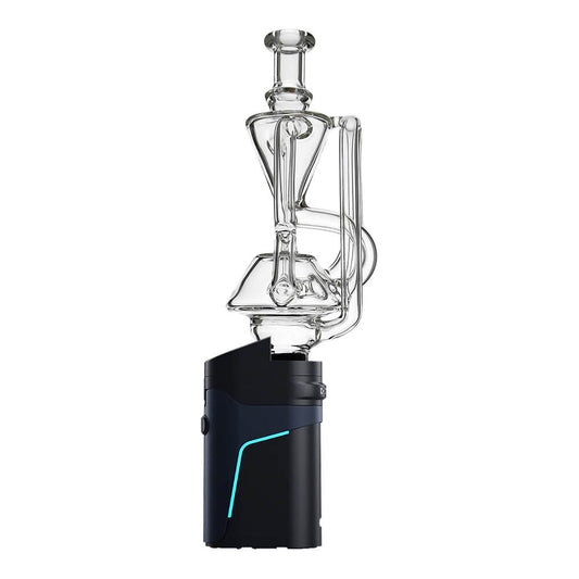 CALIBEAR Ghost²™ CURVE-FLOW RECYCLER GLASS TOP- Premium dr. dabber glass attachment from Calibear Glass. Ideal for dabbing, providing smooth hits and durability. Shop high-quality dab rigs, water pipes, bongs, erig glasses and glass smoking accessories at Calibear Glass. Elevate your smoking experience with a durable and stylish glass dab rig. Free shipping on all orders.