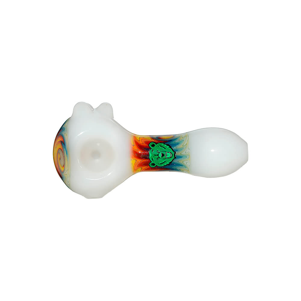 CALIBEAR SPOON PIPE SERIES- Premium borosilicate glass hand pipe from Calibear Glass. Ideal for dabbing, providing smooth hits and durability. Shop high-quality dab rigs, water pipes, bongs, erig glasses and glass smoking accessories at Calibear Glass. Elevate your smoking experience with a durable and stylish glass dab rig. Free shipping on all orders.