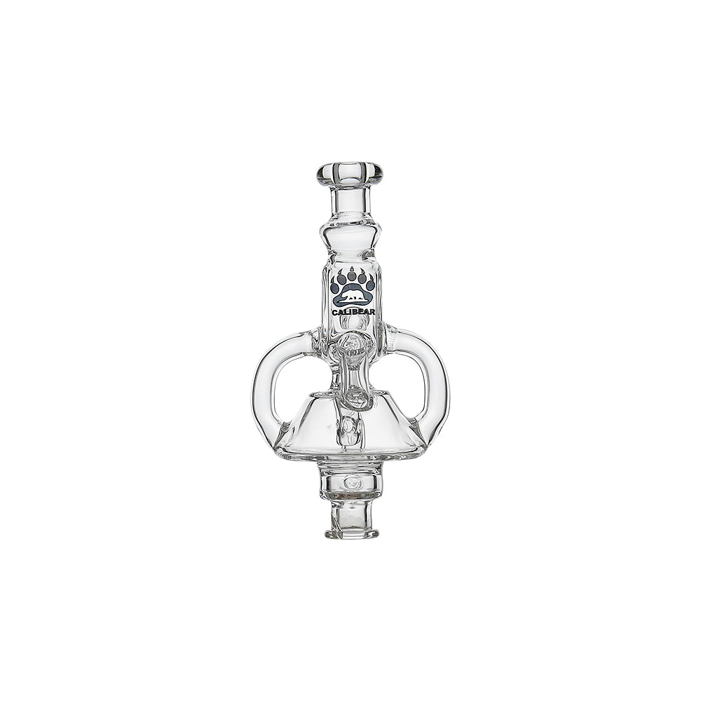 CALIBEAR DRUM RECYCLER GLASS PIVOT MOUTHPIECE- Premium puffco glass attachment from Calibear Glass. Ideal for dabbing, providing smooth hits and durability. Shop high-quality dab rigs, water pipes, bongs, erig glasses and glass smoking accessories at Calibear Glass. Elevate your smoking experience with a durable and stylish glass dab rig. Free shipping on all orders.