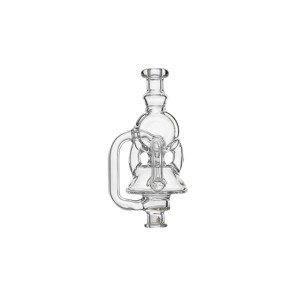 CALIBEAR DRUM RECYCLER GLASS PIVOT MOUTHPIECE- Premium puffco glass attachment from Calibear Glass. Ideal for dabbing, providing smooth hits and durability. Shop high-quality dab rigs, water pipes, bongs, erig glasses and glass smoking accessories at Calibear Glass. Elevate your smoking experience with a durable and stylish glass dab rig. Free shipping on all orders.