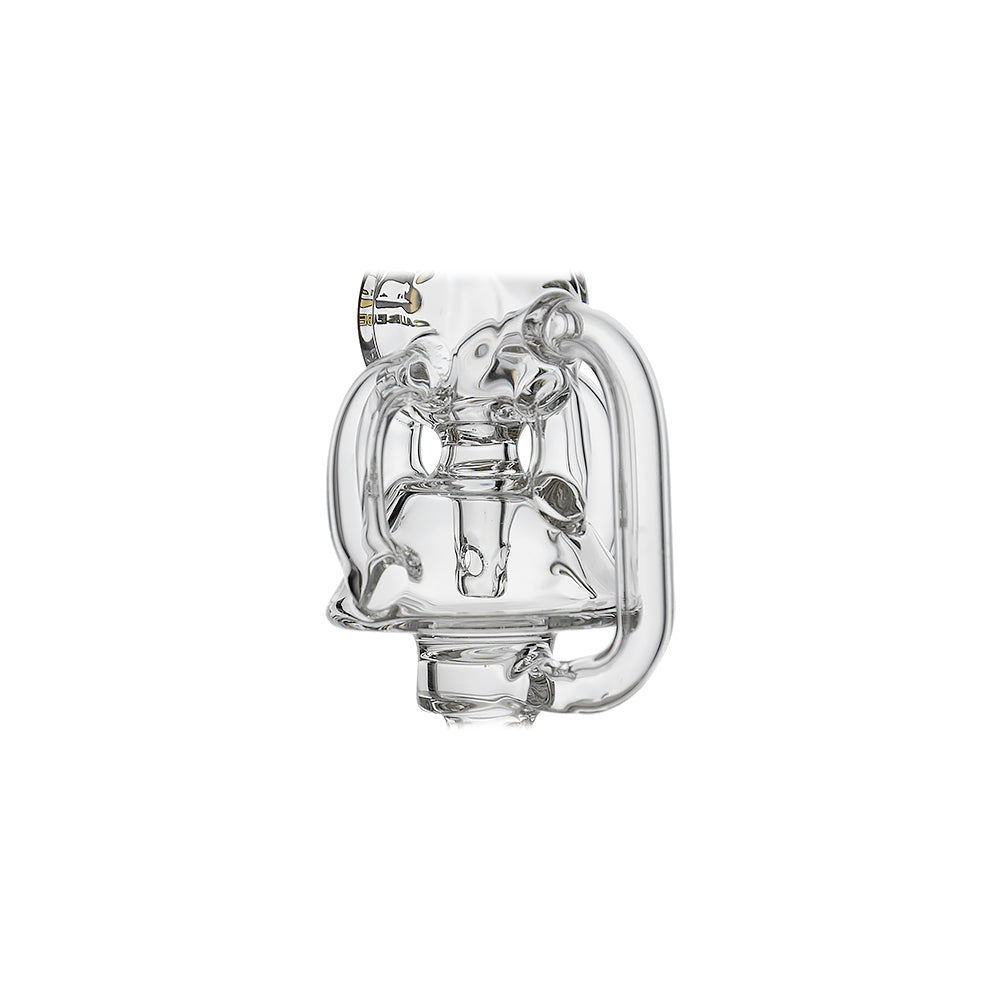 CALIBEAR DRUM RECYCLER GLASS PIVOT MOUTHPIECE- Premium puffco glass attachment from Calibear Glass. Ideal for dabbing, providing smooth hits and durability. Shop high-quality dab rigs, water pipes, bongs, erig glasses and glass smoking accessories at Calibear Glass. Elevate your smoking experience with a durable and stylish glass dab rig. Free shipping on all orders.