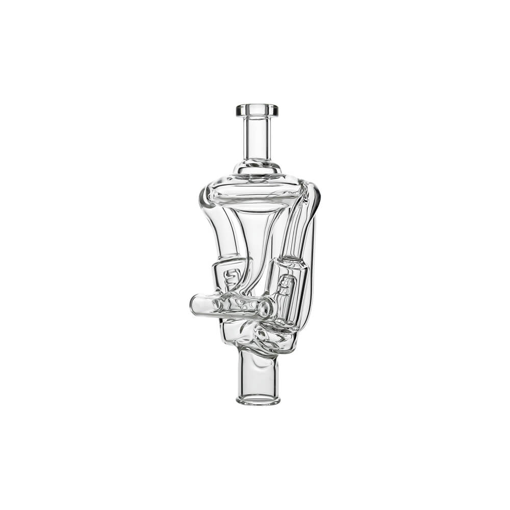 Calibear Ghost2 Dual Jet Recycler Glass Mouthpiece for Dr Dabber Ghost device
Ghost2 recycler glass mouthpiece dual jet airflow glass attachment
Calibear recycler glass top dual jet design for smooth vapor cooling
High airflow recycler glass mouthpiece compatible with Ghost2