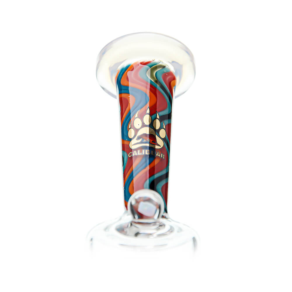 Calibear Inliner Recycler Puffco Peak Glass Attachment with Opal handcrafted wigwag borosilicate glass top for Puffco Peak