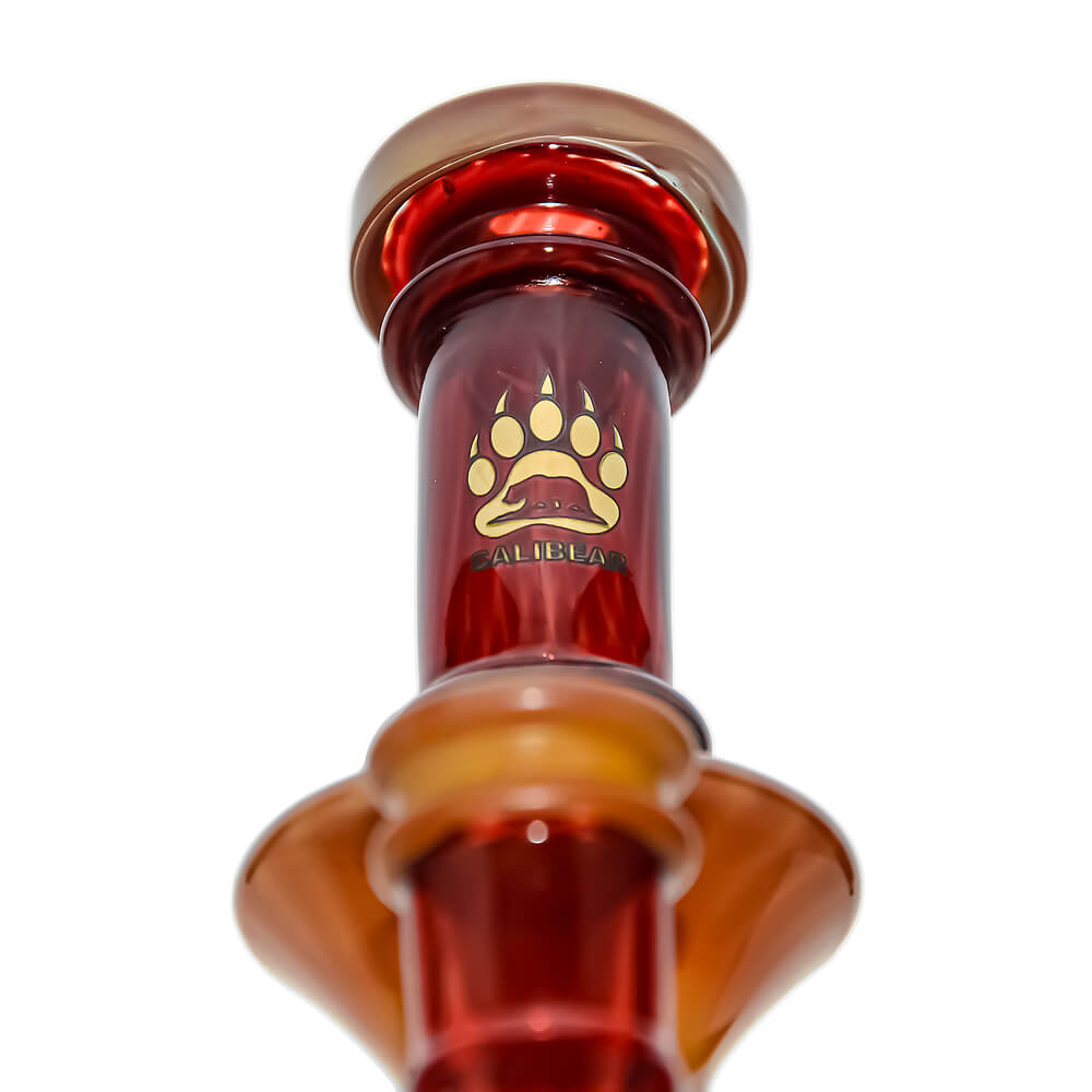 Calibear Ovalsphere Glass Dab Rig with Opal Triseed Perc premium borosilicate glass dab rig with dual-tone colorways