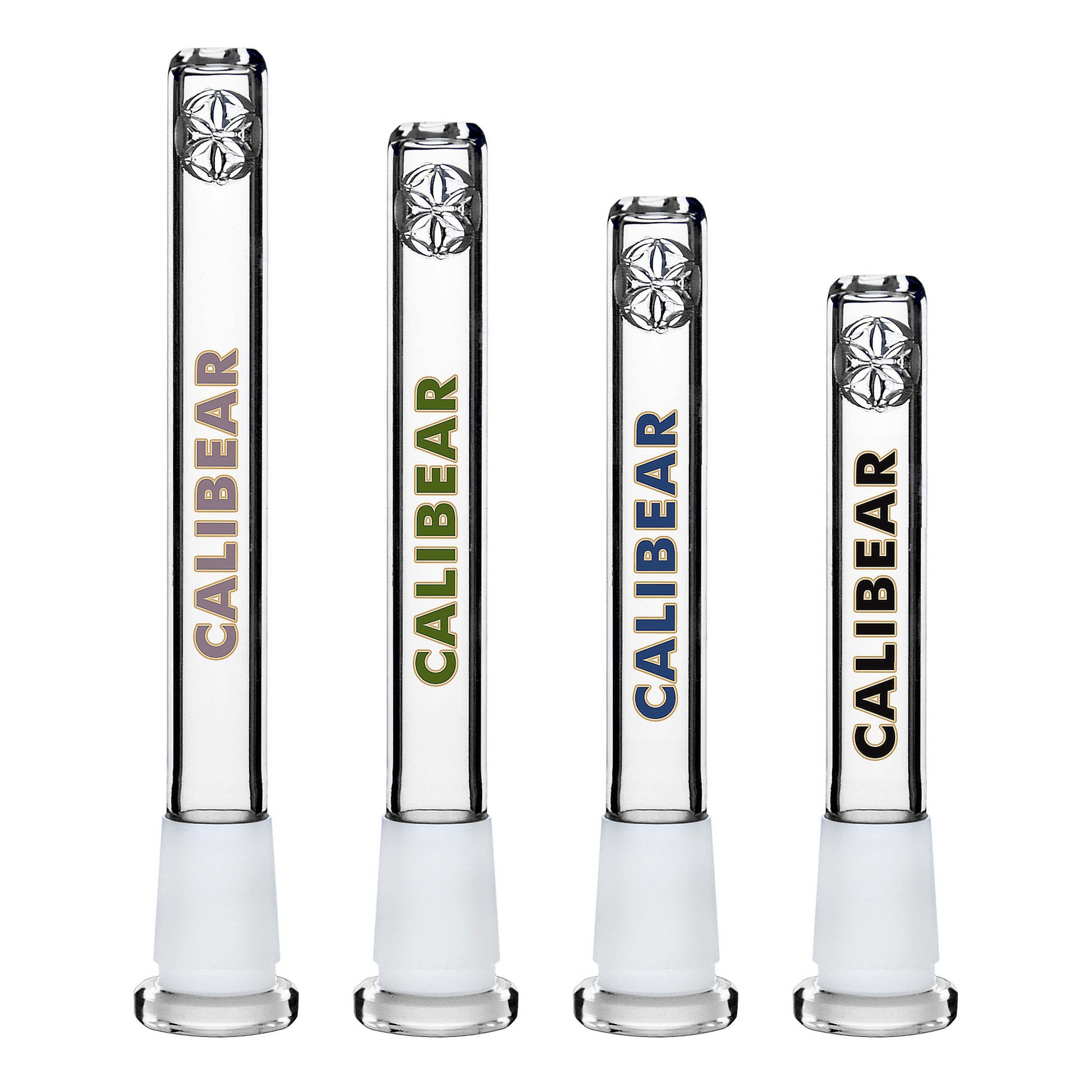 Calibear Premium Seed of Life Perc Glass Downstem high-grade borosilicate glass downstem for water pipes