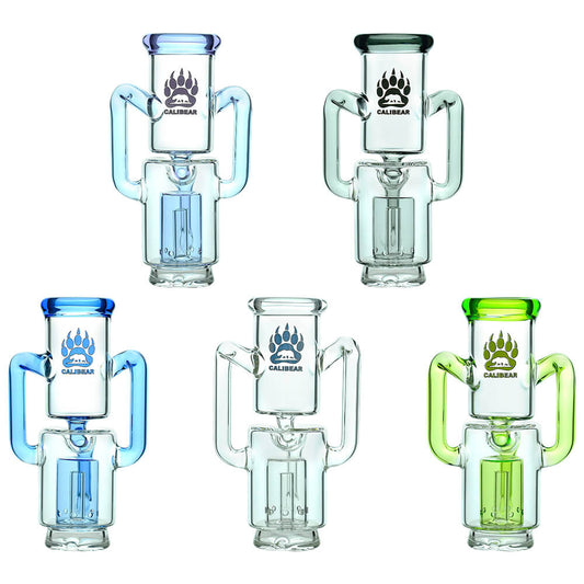 CALIBEAR RECYCLER CARTA ATTACHMENT- Premium carta glass attachment from Calibear Glass. Ideal for dabbing, providing smooth hits and durability. Shop high-quality dab rigs, water pipes, bongs, erig glasses and glass smoking accessories at Calibear Glass. Elevate your smoking experience with a durable and stylish glass dab rig. Free shipping on all orders 