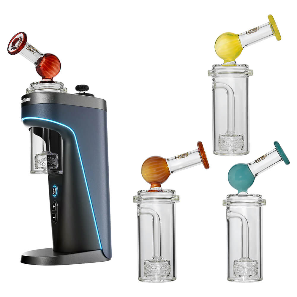 CURVE FLOW SIDECAR GLASS ATTACHMENT FOR DR.DABBER SWITCH 2 | CALIBEAR- Premium dr. dabber glass attachment from Calibear Glass. Ideal for dabbing, providing smooth hits and durability. Shop high-quality dab rigs, water pipes, bongs, erig glasses and glass smoking accessories at Calibear Glass. Elevate your smoking experience with a durable and stylish glass dab rig. Free shipping on all orders.