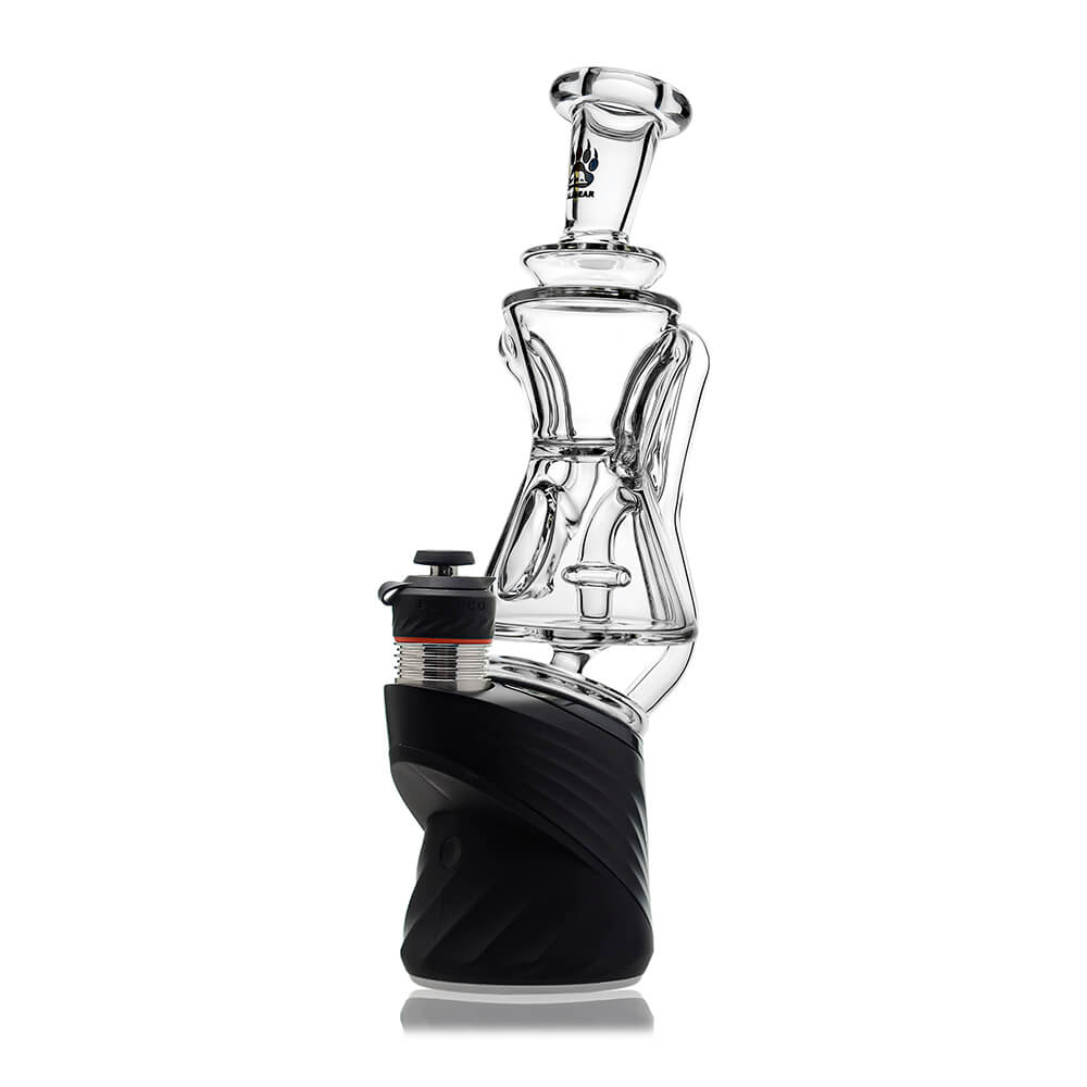 CaliBear Gilly recycler glass attachment for Puffco Peak Pro and Peak OG with compact water recycling system