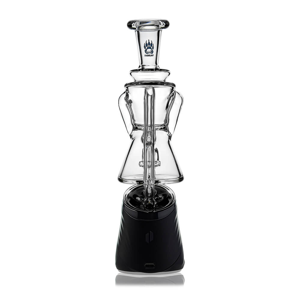CaliBear Gilly recycler glass attachment for Puffco Peak Pro and Peak OG with compact water recycling system