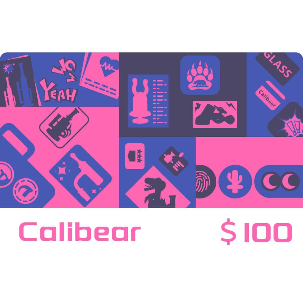 Calibear Glass Gift Card Accesory calibearofficial 