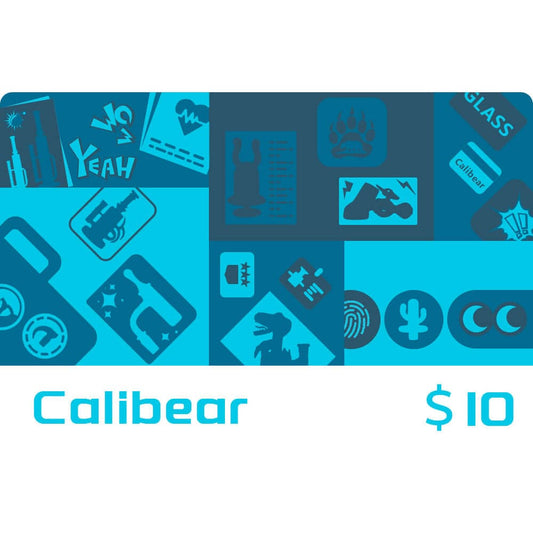 Calibear Glass Gift Card Accesory calibearofficial 