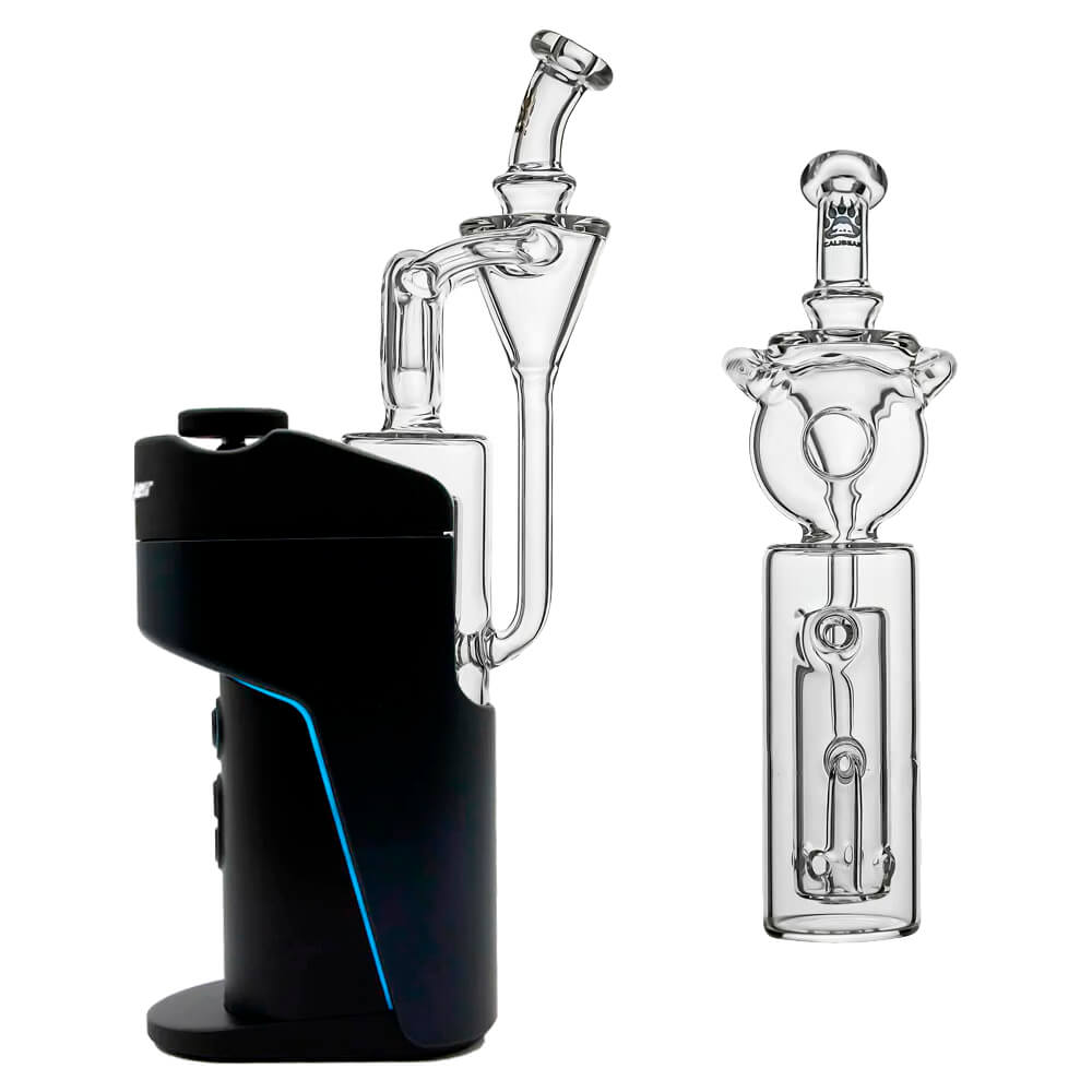 Calibear Donut Recycler Glass Attachment for Dr. Dabber Switch Go handcrafted borosilicate recycler glass replacement
