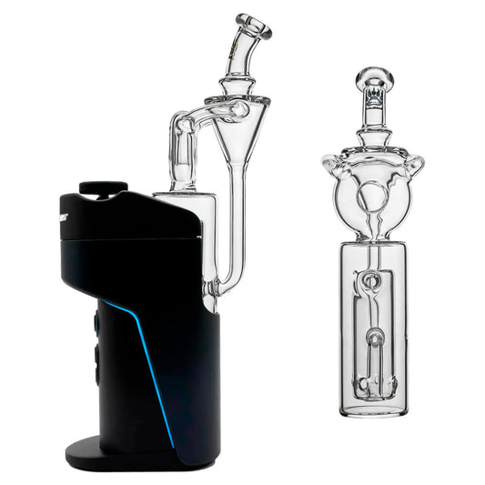 Calibear Donut Recycler Glass Attachment for Dr. Dabber Switch Go handcrafted borosilicate recycler glass replacement