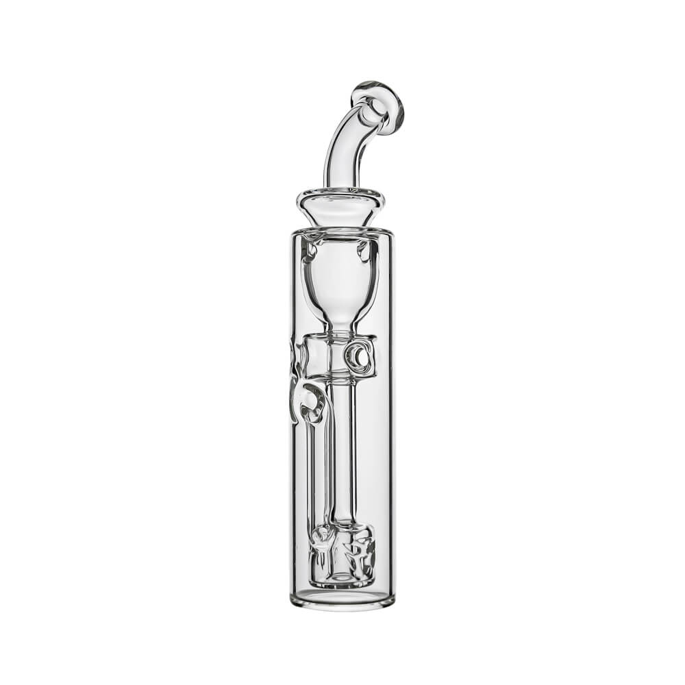 Calibear Fab Torus Incycler Glass Attachment (Clear) alternate view showing internal circulation pathways and Tri-Seed Perc for Dr. Dabber Switch Go