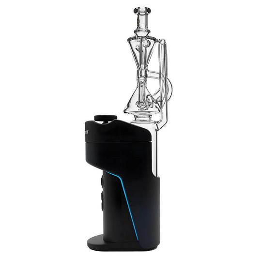 Calibear Hourglass Recycler Glass Attachment for Dr. Dabber Switch Go with hourglass recycler chamber and clear borosilicate glass