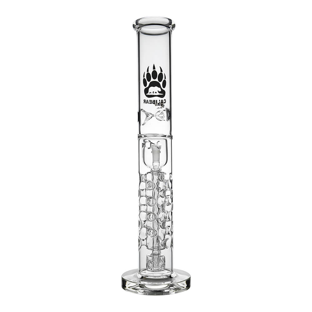 Calibear Premium Flower Straight Fab Torus Tube Incycler (Clear) with Triseed Perc and internal recycling pathways